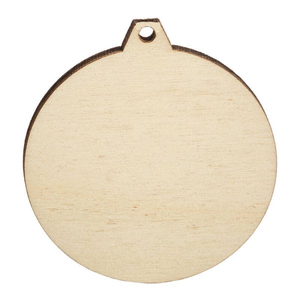 Medalla madera circular W2600