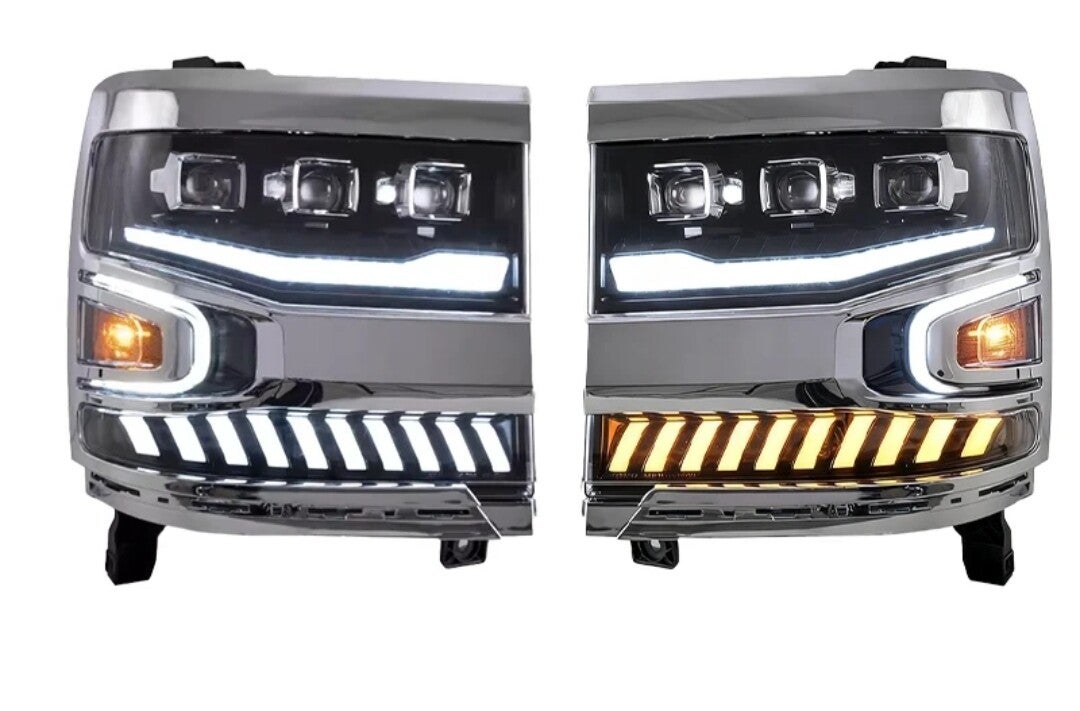 Scheinwerfer Tuning LED, Chevrolet Silverado, Cheyenne 2016-2018