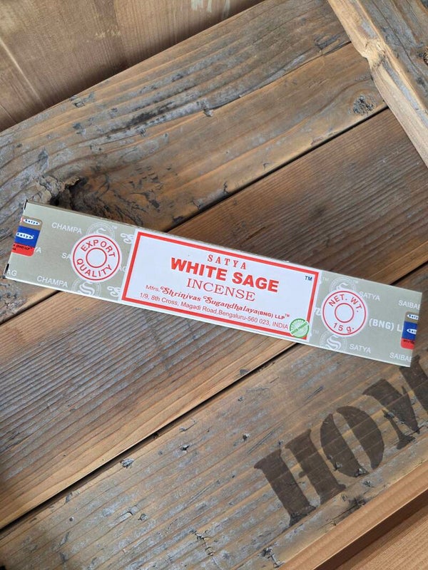 bâtons d’encens Sauge Blanche de Satya