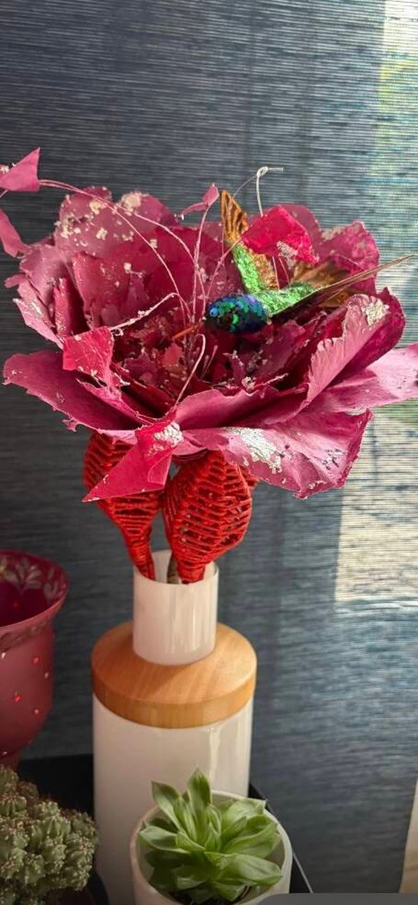 fleur colibri fabriquée sur demande