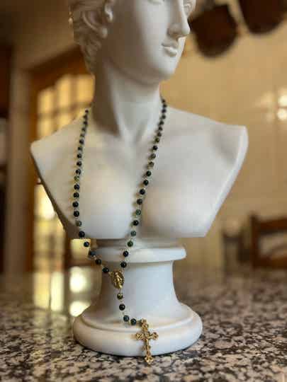 Chapelet Agate Mousse