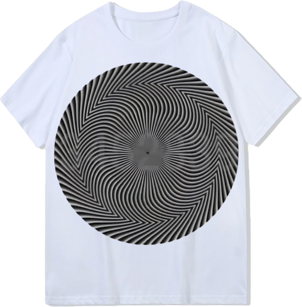 Hidden number, Heavy weight 300GSM optical Illusion 100% cotton T-shirt ​digital textile printing