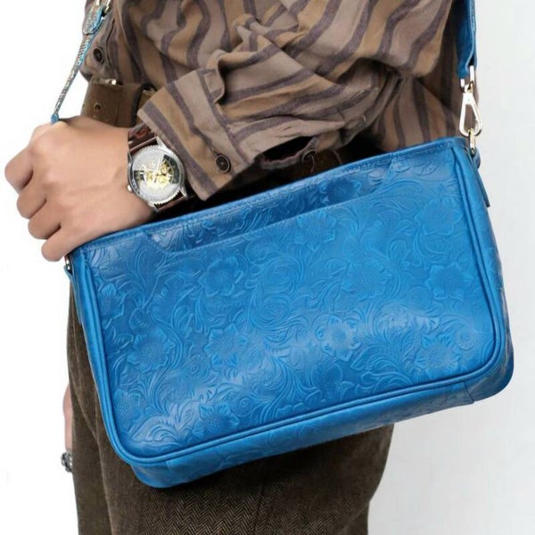 Genuine leather handmade top-grain cowhide vintage bag