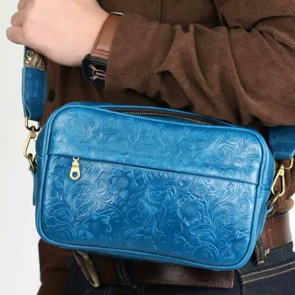 Original genuine leather shoulder bag, designer style crossbody bag, niche top-grain cowhide messenger bag