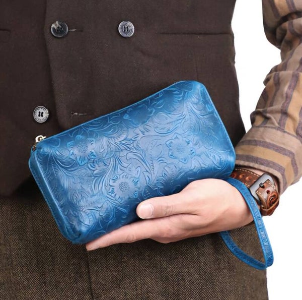 Handmade genuine cowhide multi-functional small bag