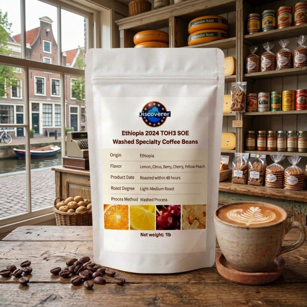 Ethiopia 2024 TOH3 SOE Washed Specialty Coffee Beans