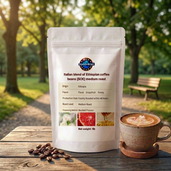 Italian blend of Ethiopian coffee beans (SOE) medium roast