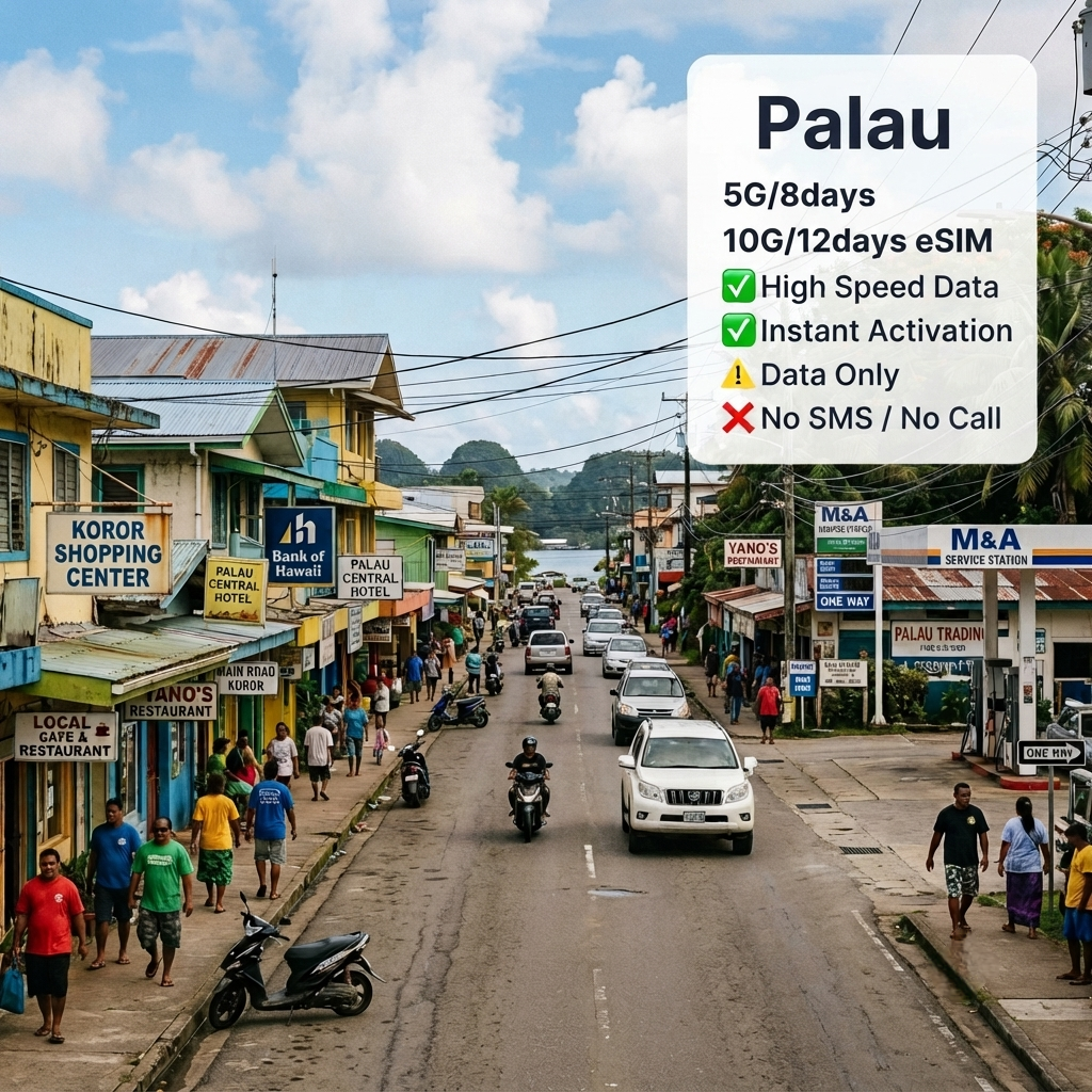 Palau 5G/8days 10G/12days eSIM
