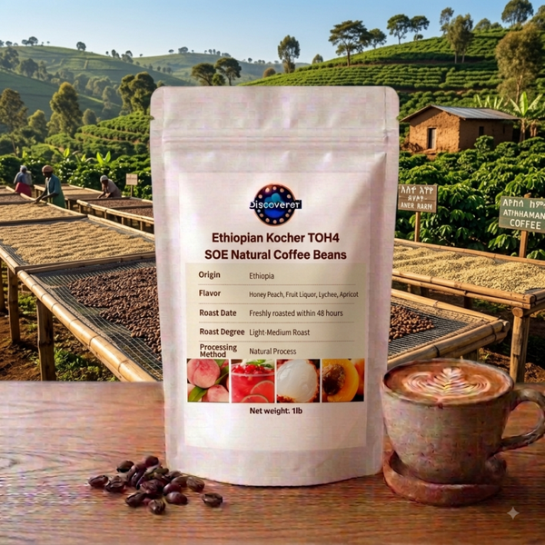 Ethiopian Kocher TOH4 SOE Natural Coffee Beans