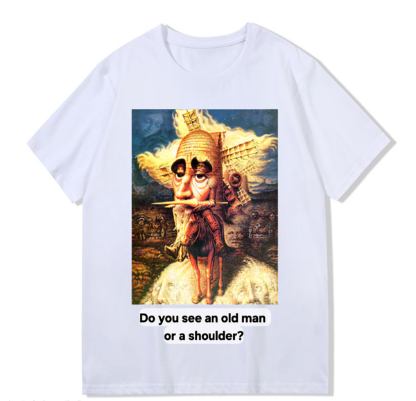 A Soldier and an old man, 300g 100% cotton T-shirt