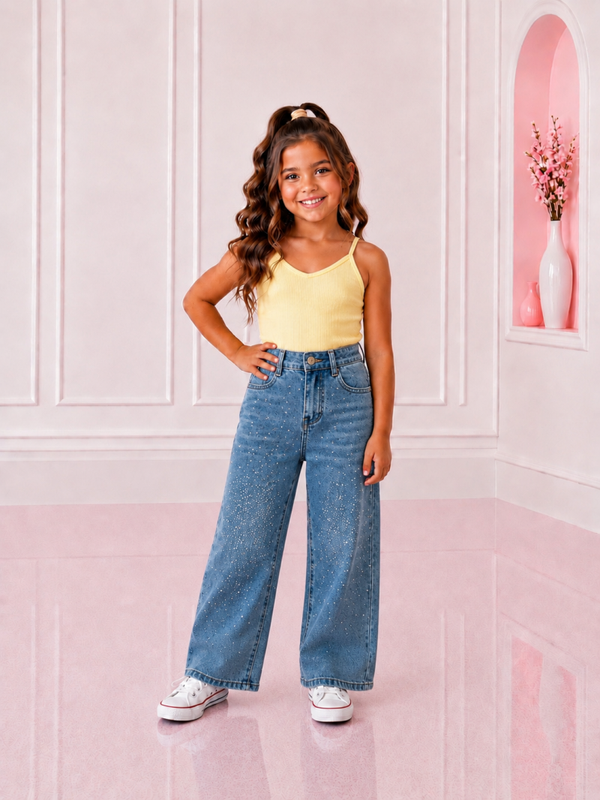 Sparkle  denim  jeans