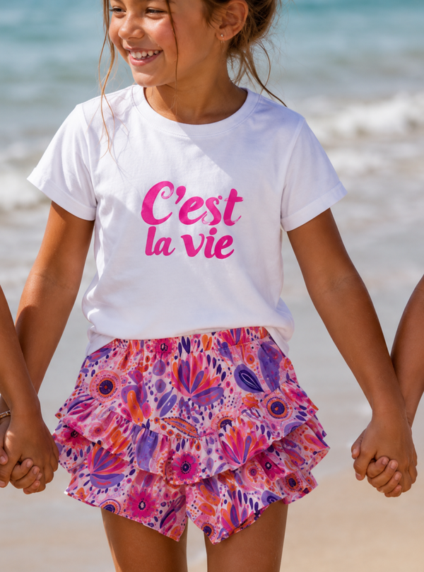 C’est la vie set purple/pink