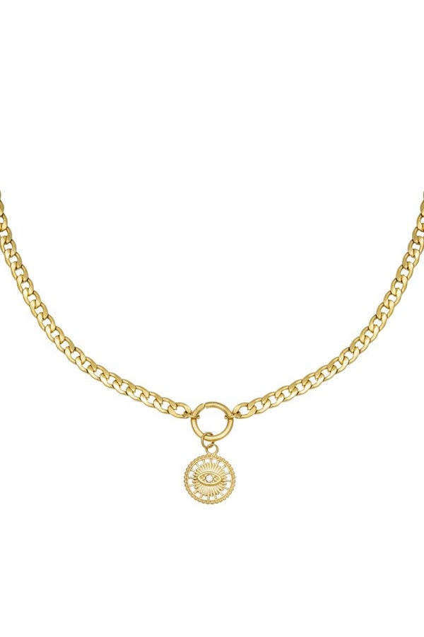 Ketting Sundial - goud