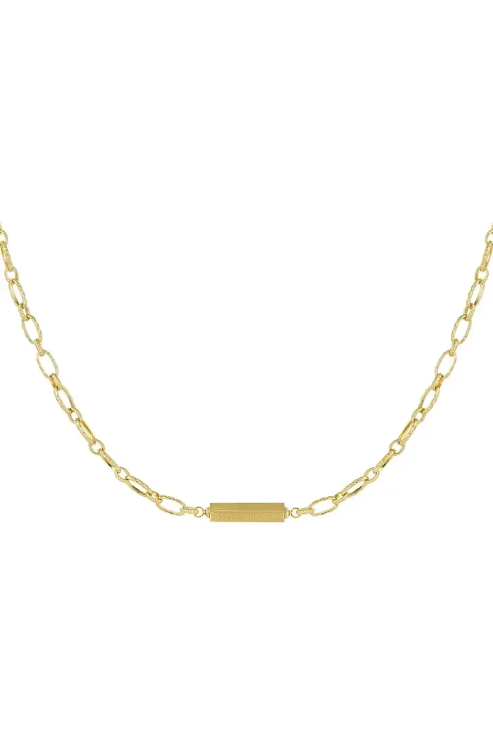 Ketting Sérénité - Schakel met bedeltje - Goud