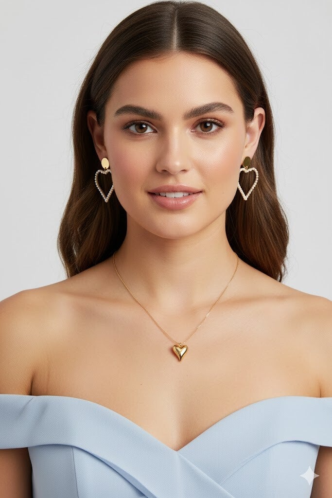 Oorbellen Mon cœur  - Goud