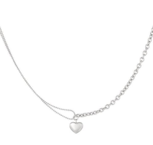 Halsketting met hartje - Zilverkleurig