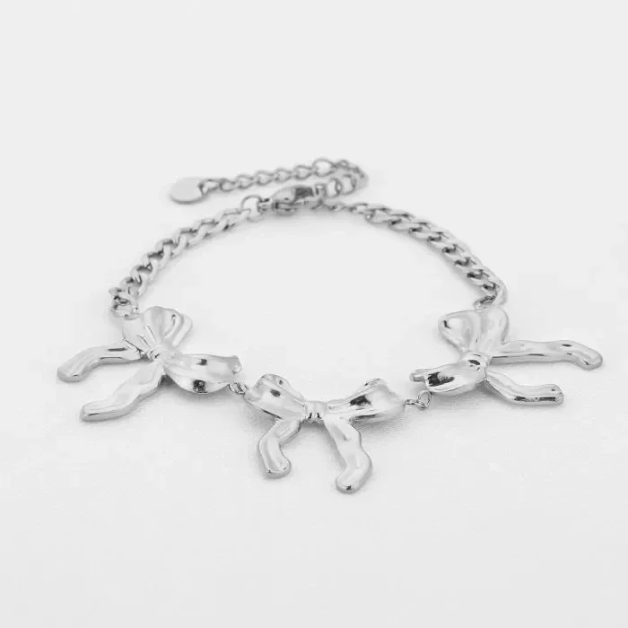 Armband bow zilver