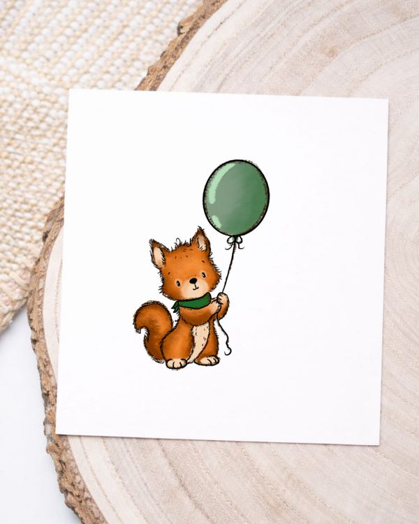 Eichhörnchen Luftballon