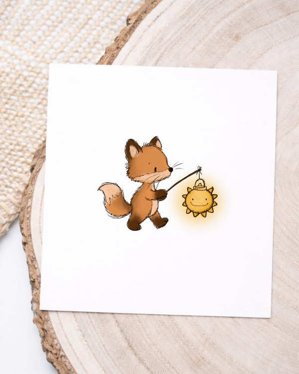 Fuchs mit Laterne