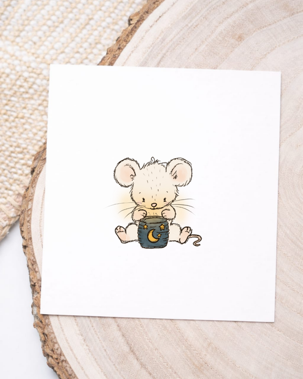 Maus mit Laterne