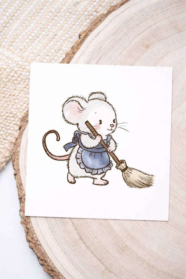 Lavendelmaus Besen