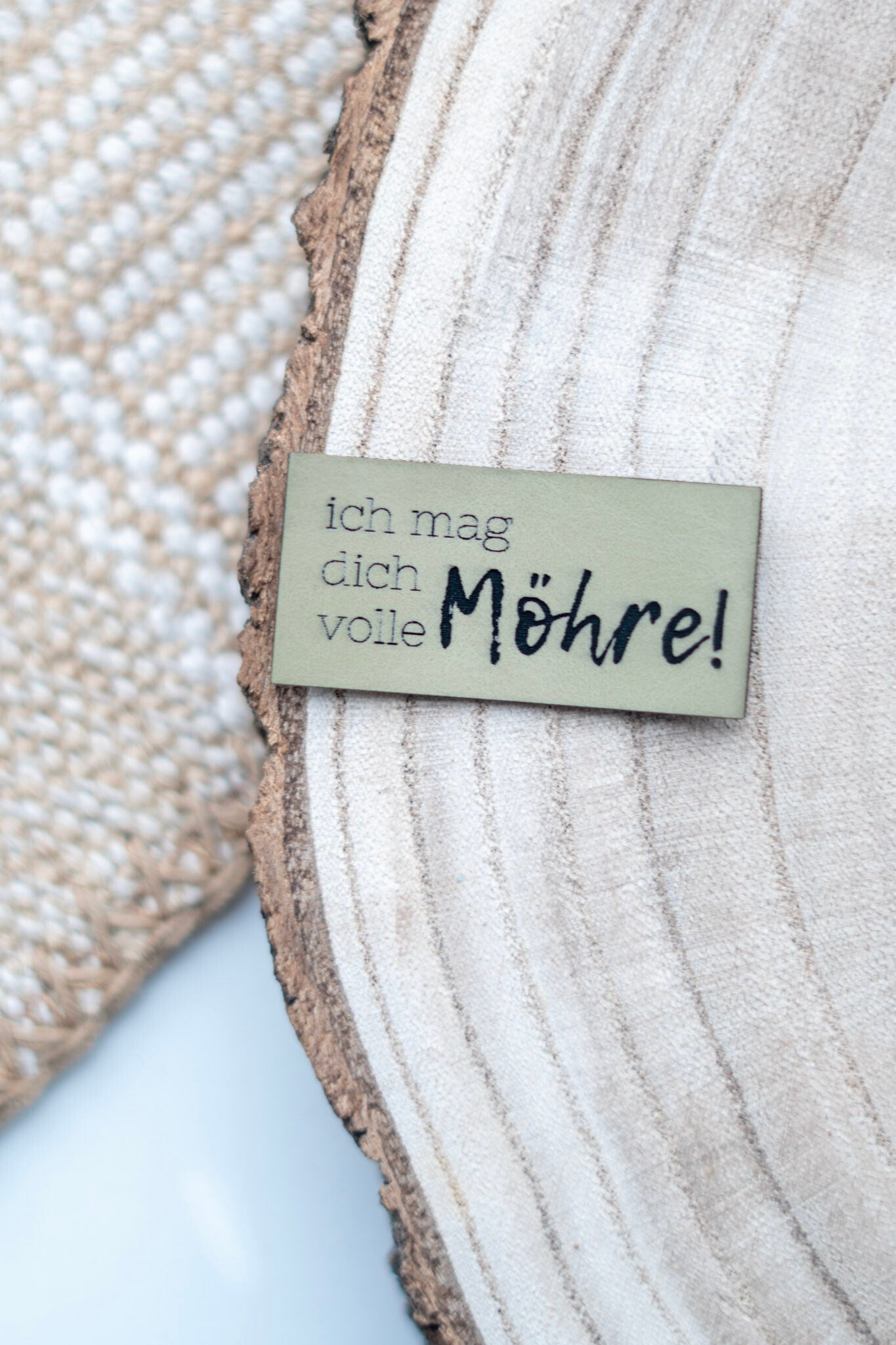 ich mag dich volle Möhre Label