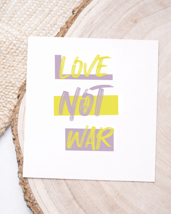 Love not war - lavendel