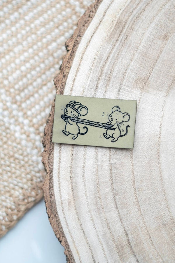 Baustellenmaus better together Label