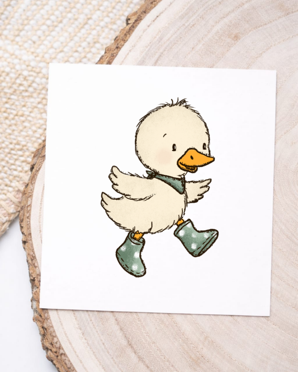 Ente mit Gummisteifel