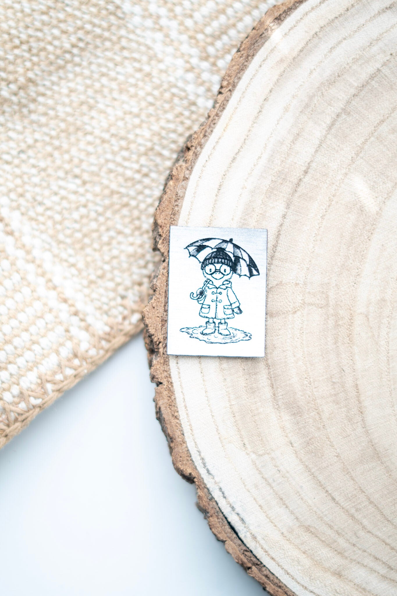 Manni in der Pfütze Reflektorlabel