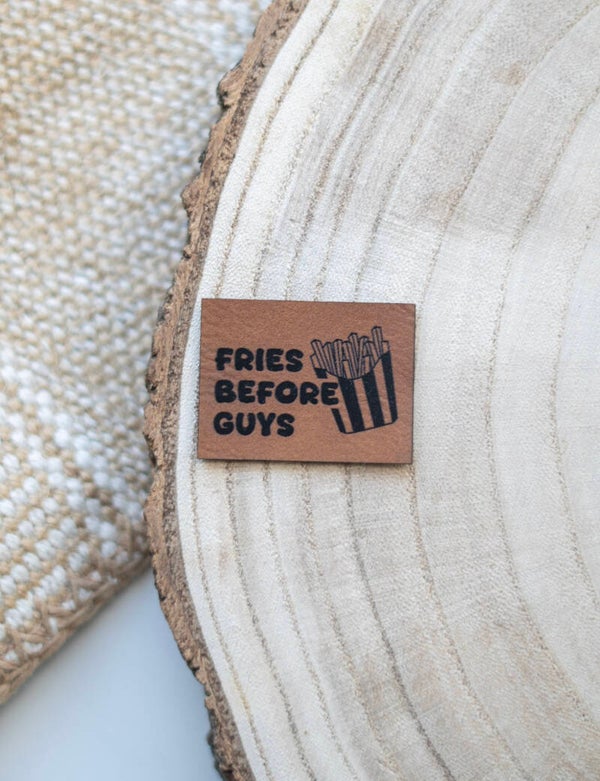 Fries before guys Label