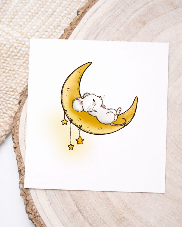 Maus im Mond