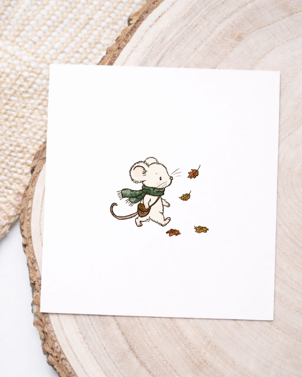 Maus und fliegende Blätter