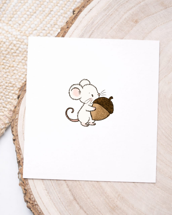 Maus mit Eichel