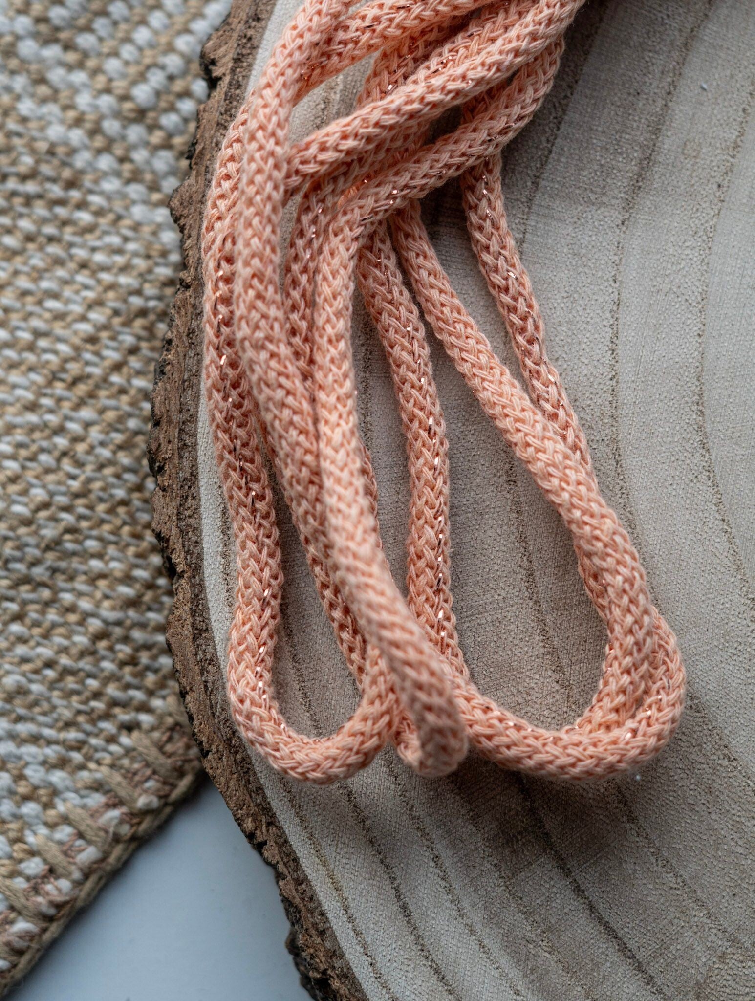 Kordel Koralle Glitzer