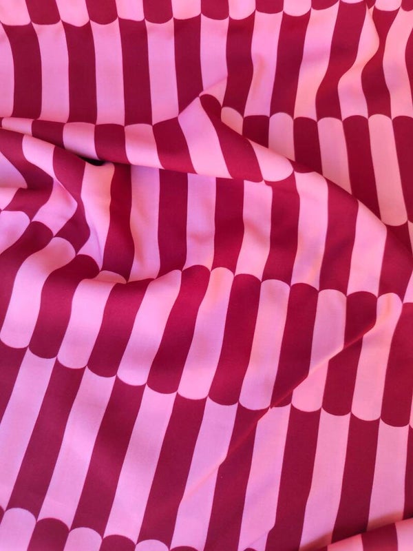 Viskose Webare Burgundy/Rosa