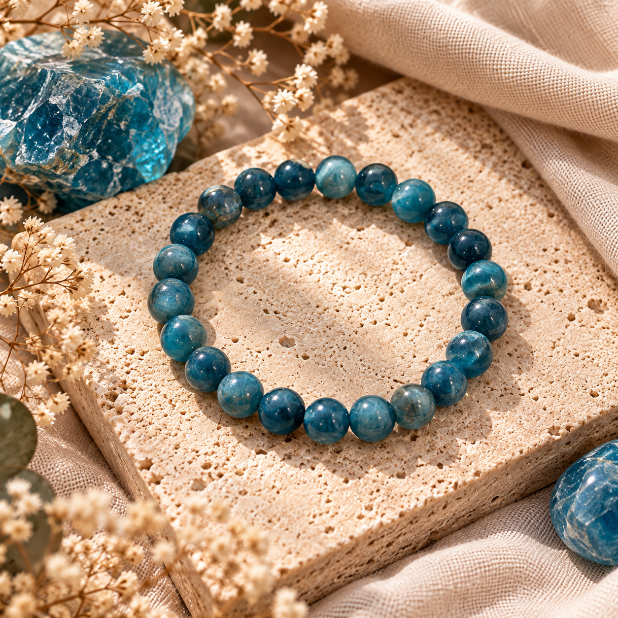 Bracelet EXPRESSION - Apatite bleue