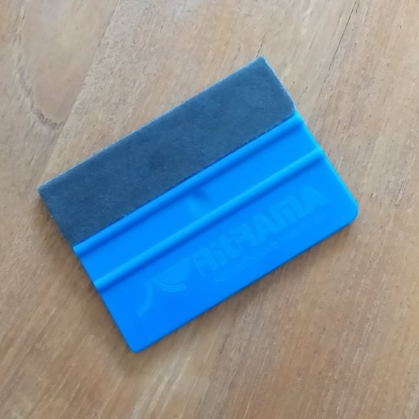 Scraper Blauw met vilt