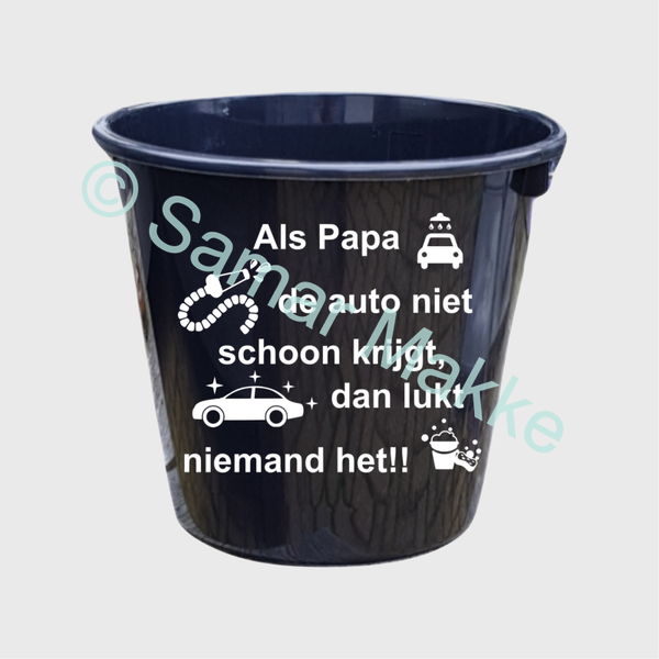 Cadeau emmer: Auto schoonmaken