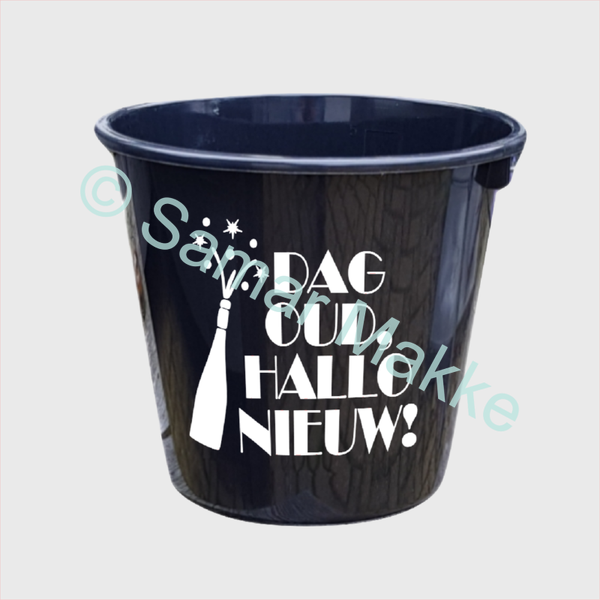 Cadeau emmer: Dag Oud Hallo Nieuw