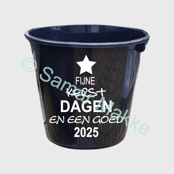 Cadeau emmer: Fijne kerstdagen