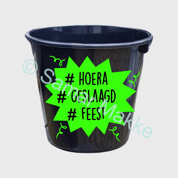 Cadeau emmer: Geslaagd 1