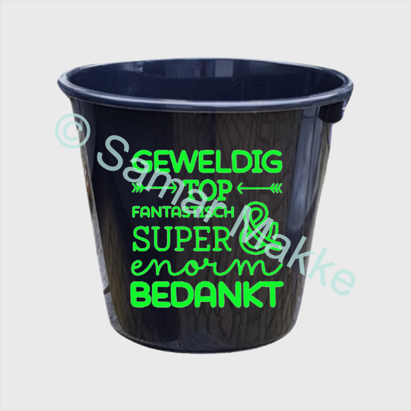 Cadeau emmer: Geweldig