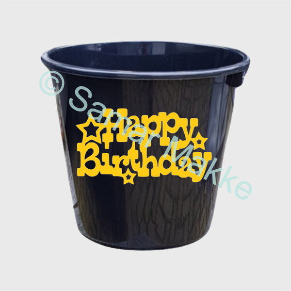 Cadeau emmer: Happy Birthday