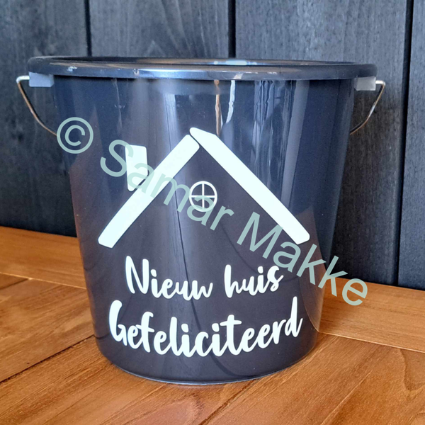 Cadeau emmer: Nieuw huis Gefeliciteerd