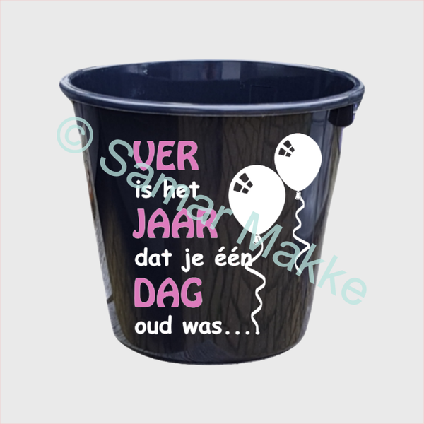 Cadeau emmer: VER-JAAR-DAG