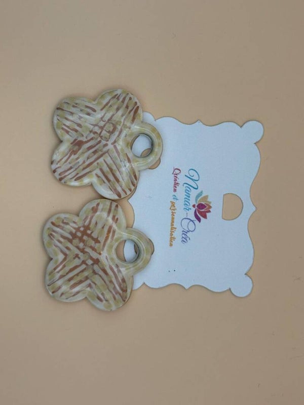 Pampilles "Tissage Sable" – Texture Artisanale & Tons Naturels