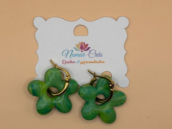 Pampilles "Éveil Printanier" – Dégradés de Verts Tendres