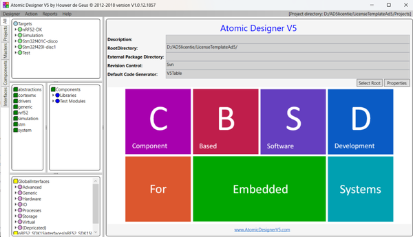 Atomic Designer V5 non commercial Nordic Semiconductor