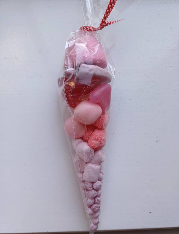 Pink sweet cones